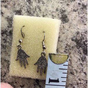 New Vintage Bohemian Boho Silver Earring Pierced … - image 1